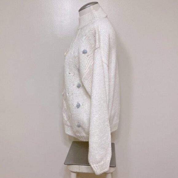 Vintage Jason Maxwell Hand Knit Grandma  Sweater L - Picture 2 of 9